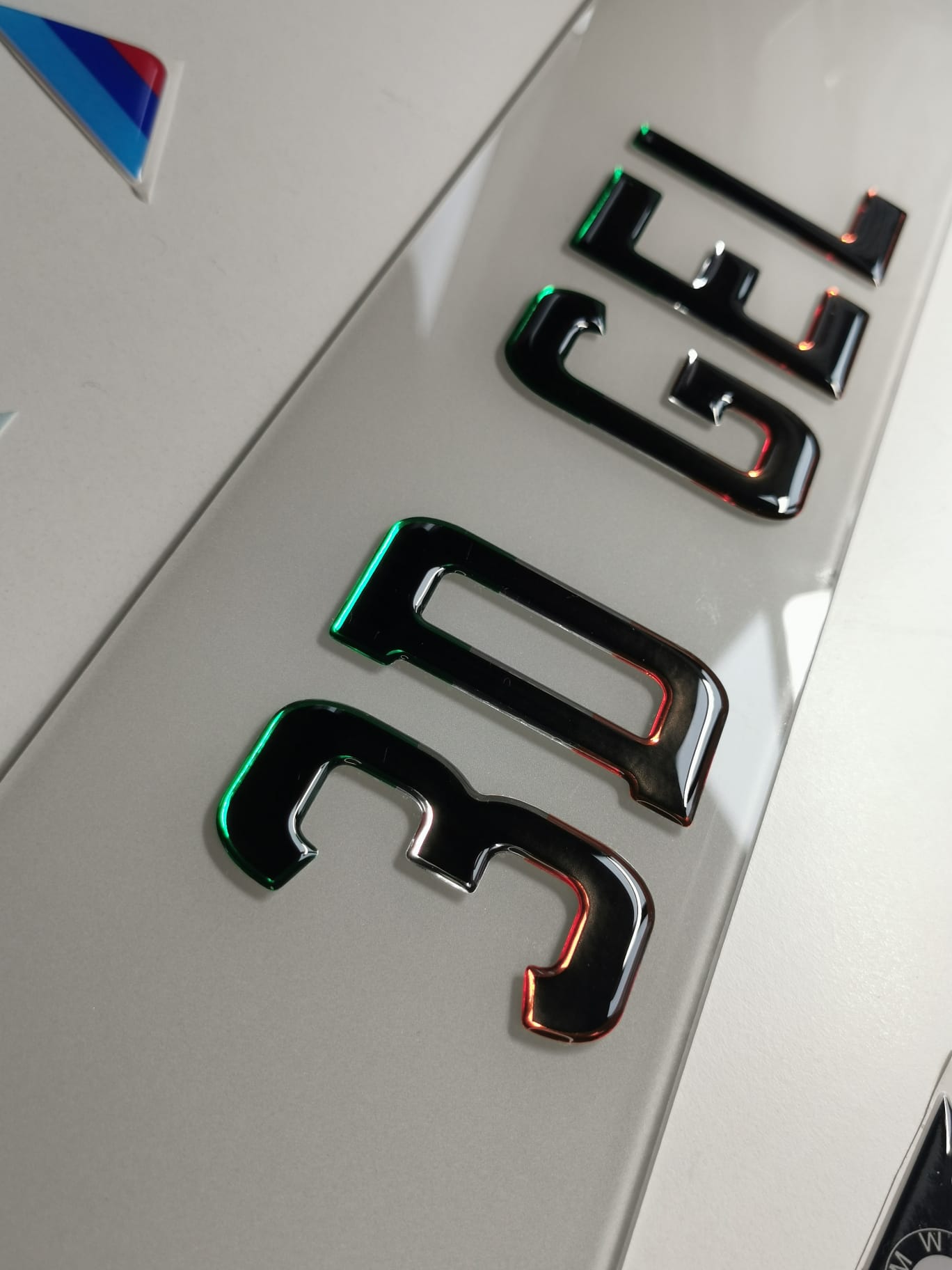 🔥3D IRELAND OUTLINE GEL NUMBER PLATE 50mm