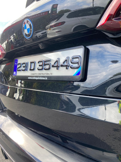 🔥 4D NEON BLUE GEL NUMBER PLATES 50mm