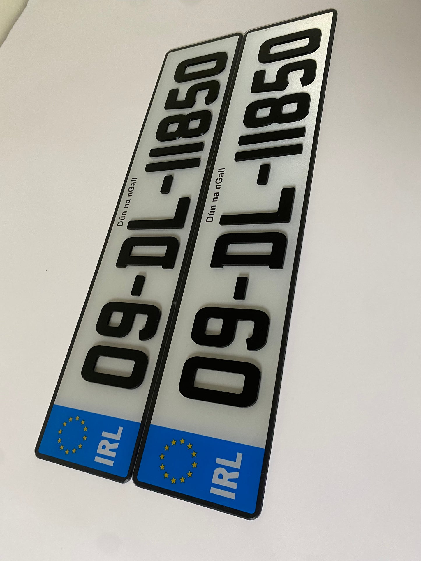 🔥4D BLACK NUMBER PLATES 70mm