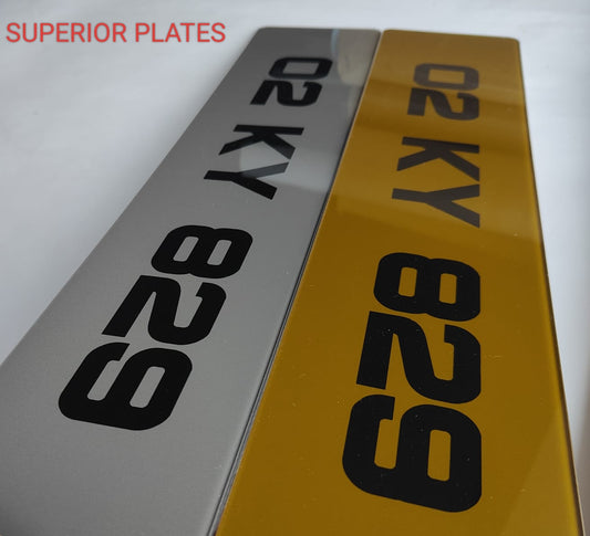 2D METRO STYLE NUMBER PLATES