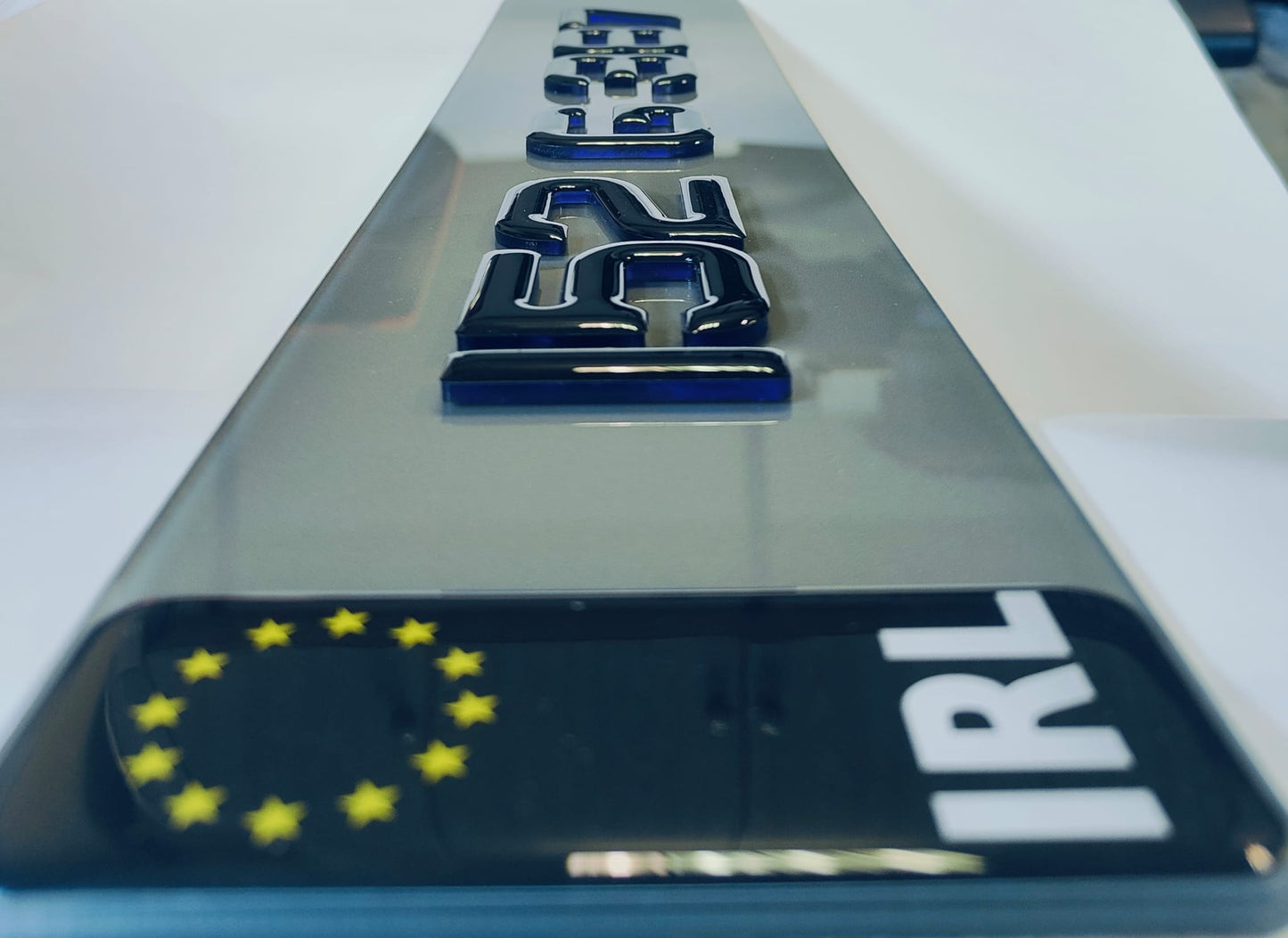 🔥 4D GEL & NEON PURPLE ACRYLIC NUMBER PLATES 50mm