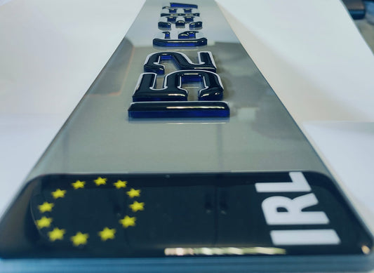 🔥 4D GEL & NEON PURPLE ACRYLIC NUMBER PLATES 50mm