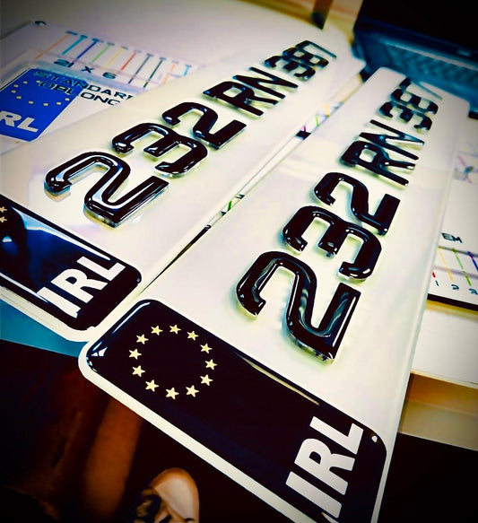 🔥4D CRYSTAL GEL NUMBER PLATES 50mm