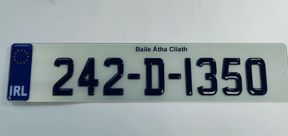 🔥3D BLACK GEL NUMBER PLATES 70mm