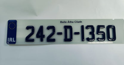 🔥 4D BLACK ACRYLIC & BLACK GEL NUMBER PLATES 70mm