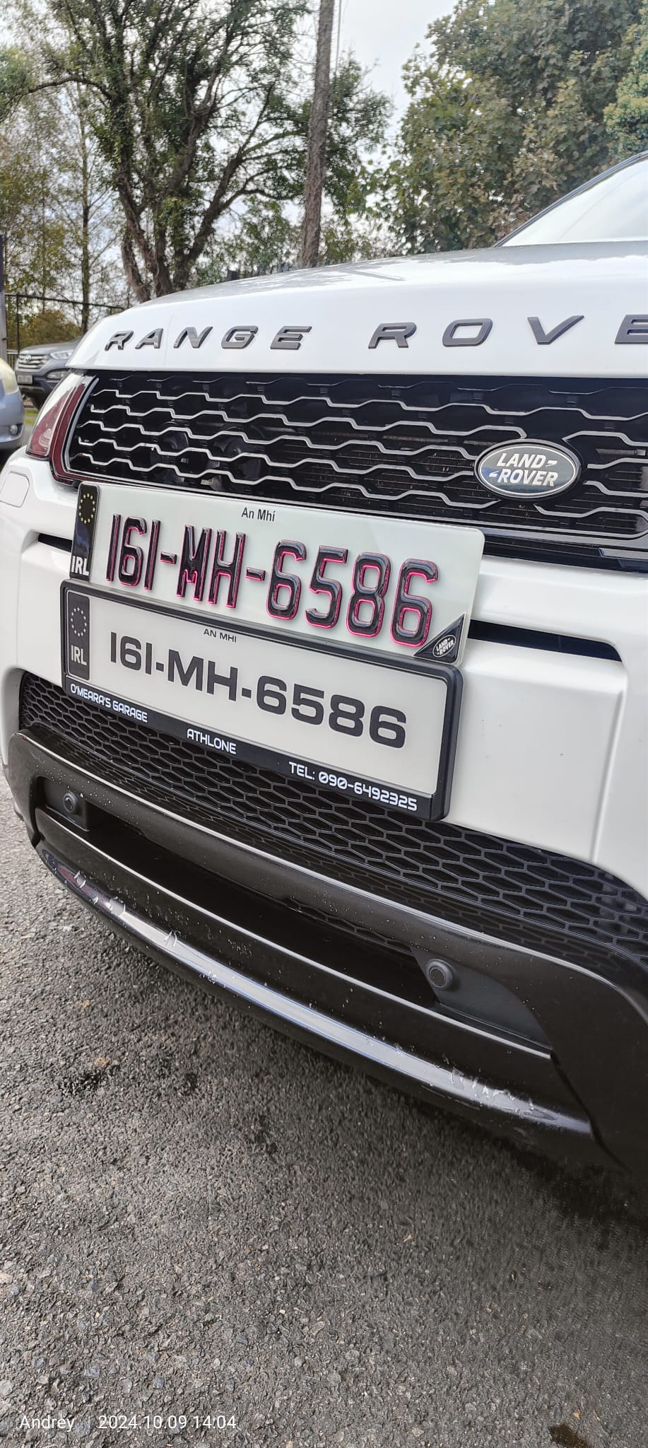 🔥 4D BLACK ACRYLIC & PINK GLITTER OUTLINE NUMBER PLATES 70mm
